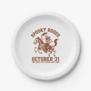 Spooky Rodeo Halloween 31. Oktober Pappteller