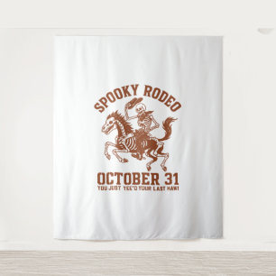 Spooky Rodeo Halloween 31. Oktober Wandteppich