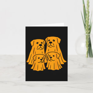 Spooky Rottweiler Halloween Gastfamilie Funny Dog Karte