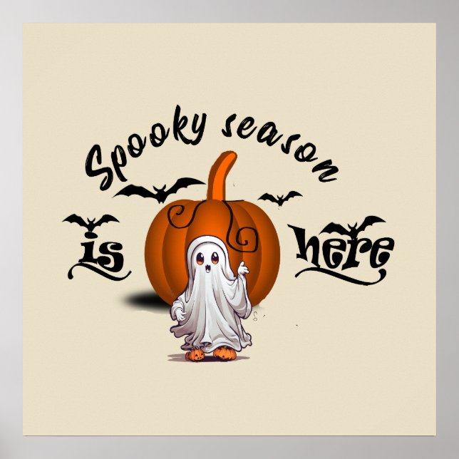 Spooky Saison ist hier lustig Poster (Vorne)