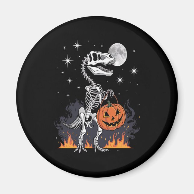 Spooky Saurus Halloween Dinosaur Magnet (Vorne)
