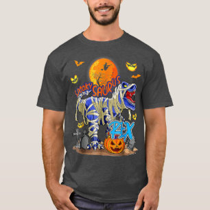 Spooky Saurus T Rex Mummy Halloween Kostüm für Bo T-Shirt