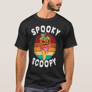 Spooky Scoopy Melting Kürbislaterne Ice Cream Hal T-Shirt