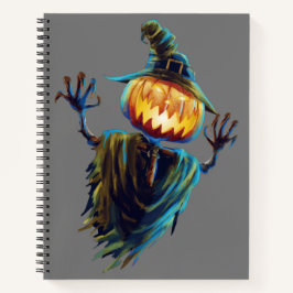 Spooky Scribbles: Halloween Custom Spiral Notebook Notizbuch
