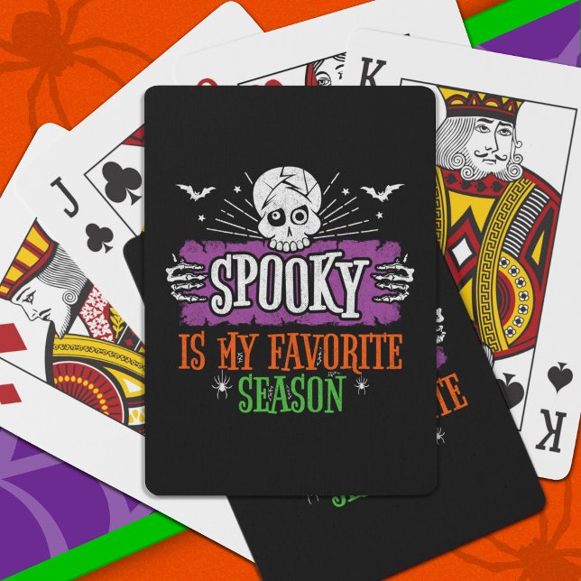 Spooky Season Beängstigend Skeleton Fledermäuse Ha Spielkarten (Von Creator hochgeladen)