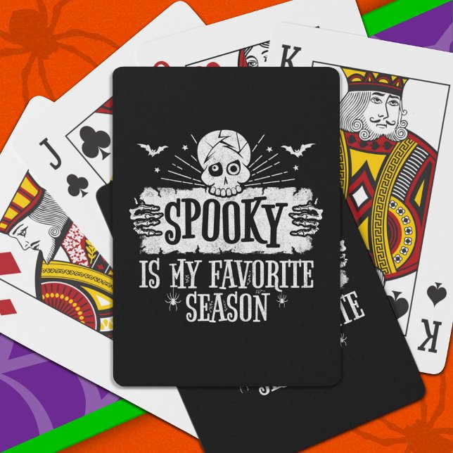 Spooky Season Beängstigend Skeleton Fledermäuse Ha Spielkarten (Von Creator hochgeladen)