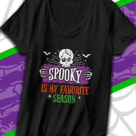 Spooky Season Beängstigend Skeleton Fledermäuse Ha T-Shirt