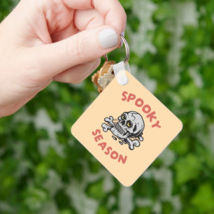 Spooky Season Beängstigend Skull Halloween Schlüsselanhänger