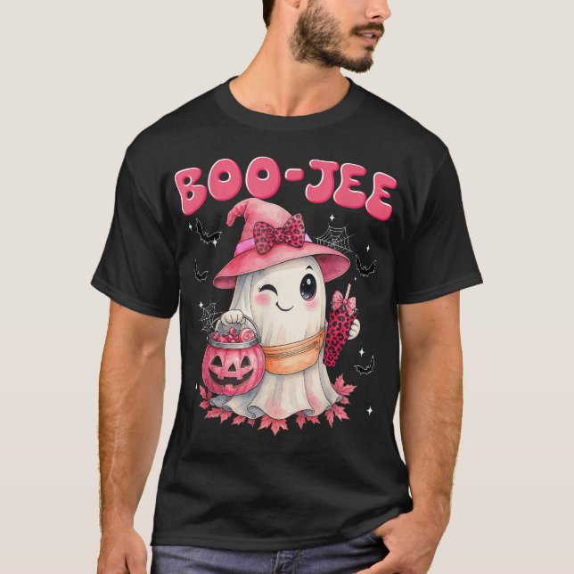 Spooky Season Boo Jee Boujee Halloween Kostüme T-Shirt (Vorderseite)