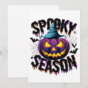 Spooky Season Brew - Kürbiskuit mit Biss Feiertagskarte