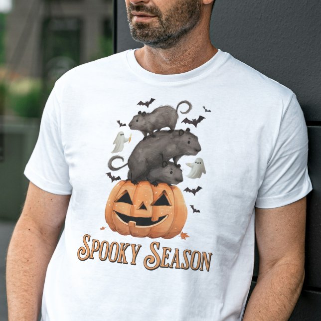 Spooky Season Capybara Halloween Funny T - Shirt (Von Creator hochgeladen)