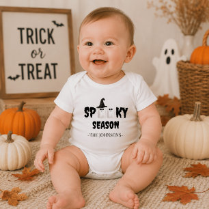 Spooky Season - erstes Halloween-Outfit Baby Strampler