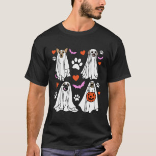 Spooky Season Funny Halloween Fall Ghost Hunde Hun T-Shirt