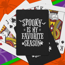 Spooky Season Gespenster Fledermäuse Spiders Happy Spielkarten