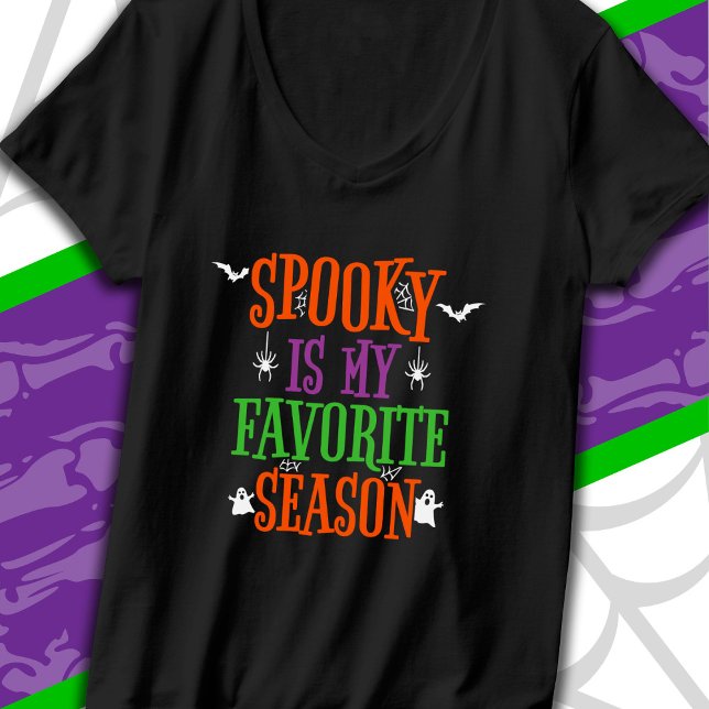 Spooky Season Gespenster Fledermäuse Spiders Happy T-Shirt (Von Creator hochgeladen)