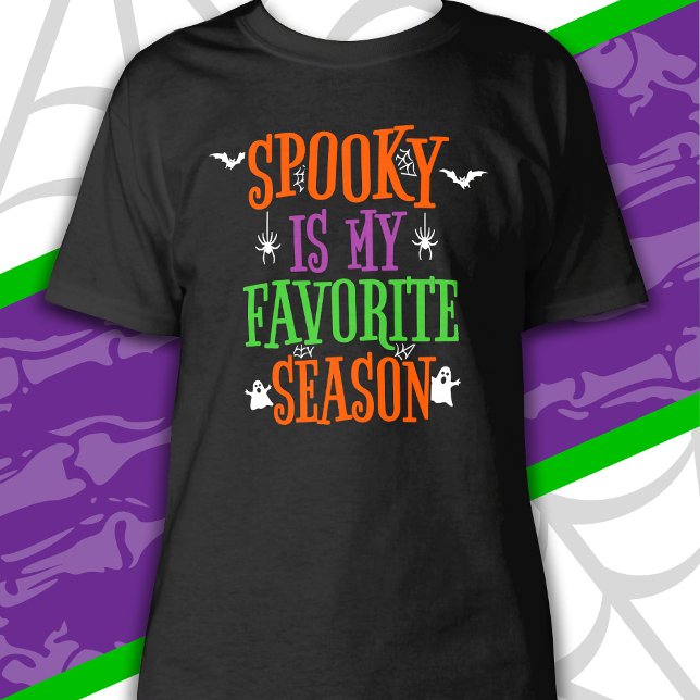 Spooky Season Gespenster Fledermäuse Spiders Happy T-Shirt (Von Creator hochgeladen)