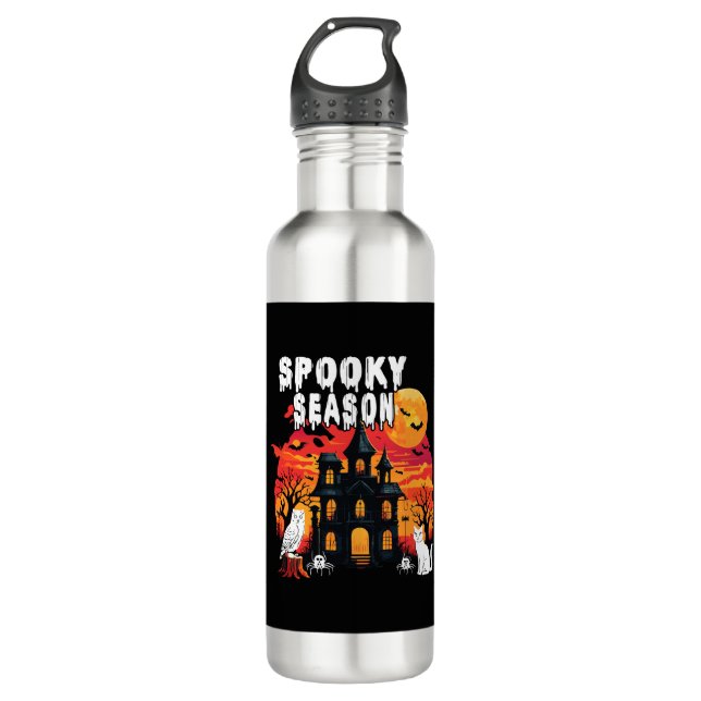 Spooky Season Halloween (2) Edelstahlflasche (Vorderseite)