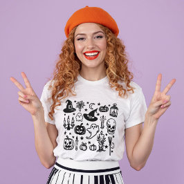 Spooky Season Halloween Geister und Pumpkins T-Shirt