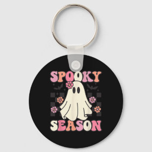 Spooky Season Halloween Ghost Kostüm Retro Groovy Schlüsselanhänger