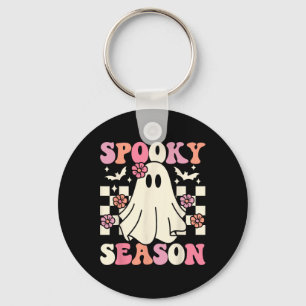 Spooky Season Halloween Ghost Kostüm Retro Groovy Schlüsselanhänger