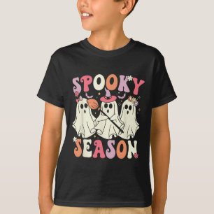 Spooky Season Halloween Ghost Kostüm Retro Groovy T-Shirt