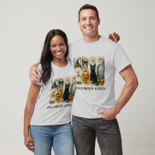Spooky Season Halloween Ghosts Pumpkins T - Shirt