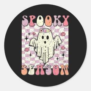 Spooky Season Halloween-Kostüm Runder Aufkleber