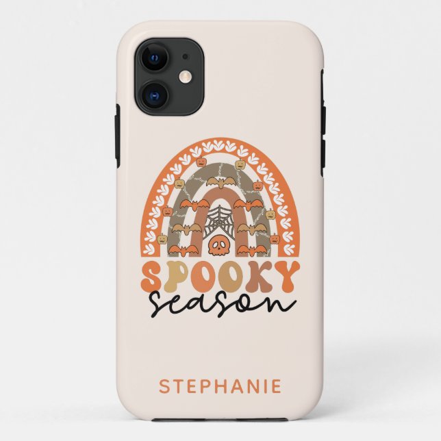 Spooky Season Halloween Rainbow Fall Case-Mate iPhone Hülle (Rückseite)