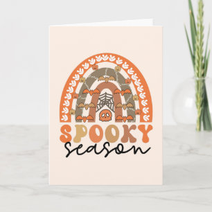 Spooky Season Halloween Rainbow Fall Karte