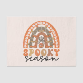 Spooky Season Halloween Rainbow Fall Seidenpapier