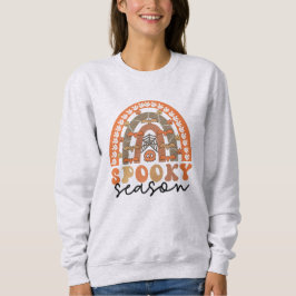 Spooky Season Halloween Rainbow Fall Sweatshirt