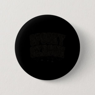 Spooky Season Halloween Spider Webs Varsity Text W Button
