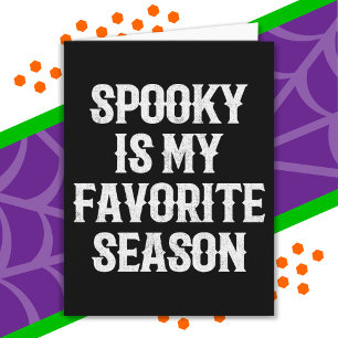 Spooky Season Happy Halloween Funny Halloween Karte