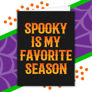 Spooky Season Happy Halloween Funny Halloween Karte