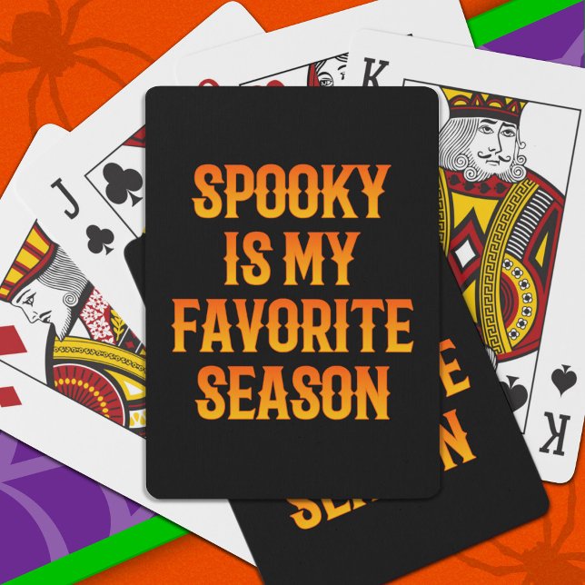 Spooky Season Happy Halloween Funny Halloween Spielkarten (Von Creator hochgeladen)