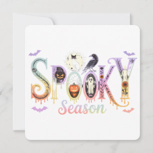 Spooky Season Iridescent Halloween Feiertagskarte