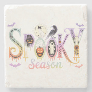 Spooky Season Iridescent Halloween Steinuntersetzer