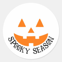 Spooky Season Jack-O-Lantern Halloween Sticker