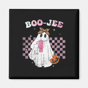Spooky Season Niedlich Ghost Halloween Kostüm Bouj Magnet
