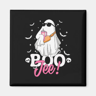 Spooky Season Niedlich Ghost Halloween Kostüm Bouj Magnet