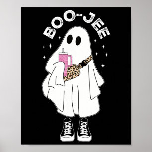 Spooky Season Niedlich Ghost Halloween Kostüm Bouj Poster
