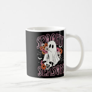 Spooky Season Niedlich Ghost Halloween Kostüm Flor Kaffeetasse
