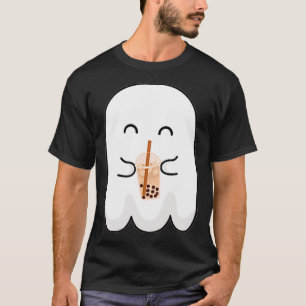 Spooky Season Niedlich Little Ghost Boba Teehase H T-Shirt
