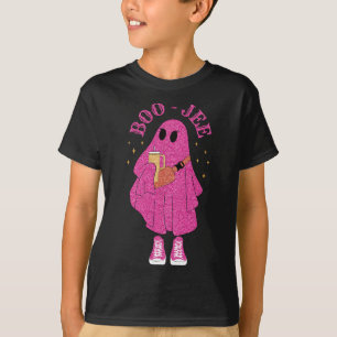 Spooky Season Pink Ghost Halloween Kostüm Boujee T-Shirt