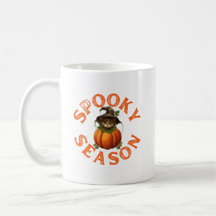 Spooky Season Pumpkin Cat Kaffeetasse