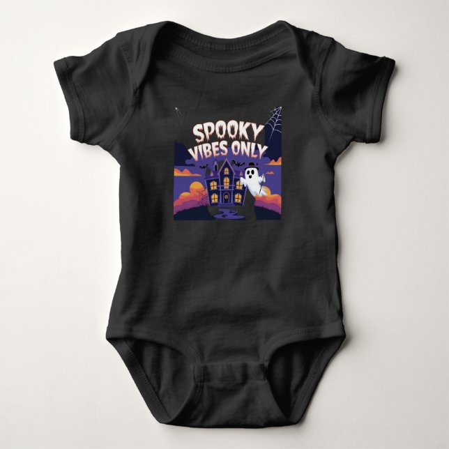 Spooky Season Quotes Baby Strampler (Vorderseite)