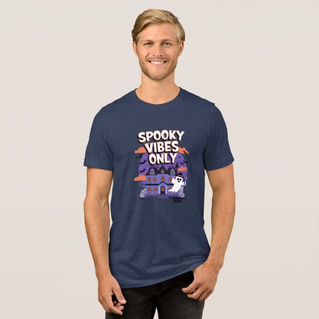 Spooky Season Quotes Tri-Blend Shirt (Vorderseite voll)