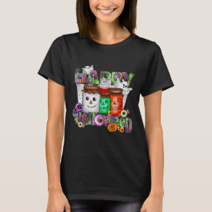 Spooky Season Retro Happy Halloween Ghost Frauen a T-Shirt