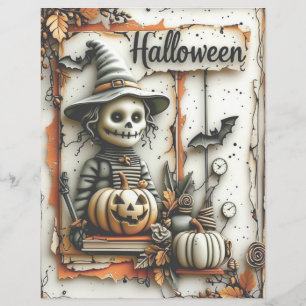 Spooky Season Scrapbook Papier Halloween Crafting