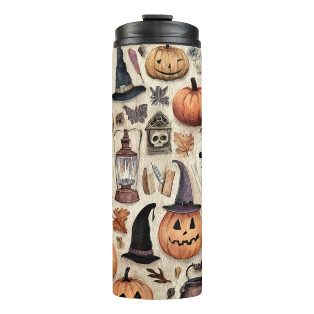 Spooky Season Sips - Halloween Thermal Tumbler Thermosbecher (Vorderseite)